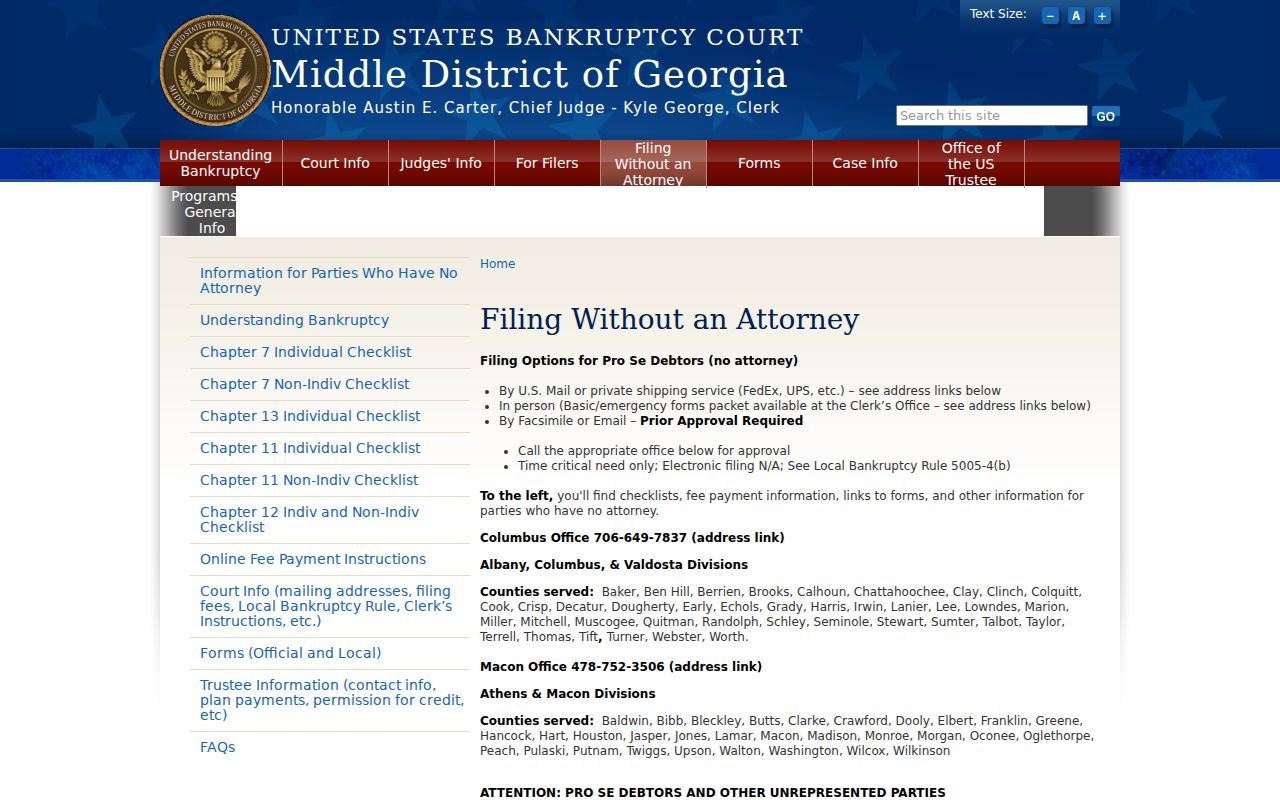 Oconee court docket bankruptcy filing source