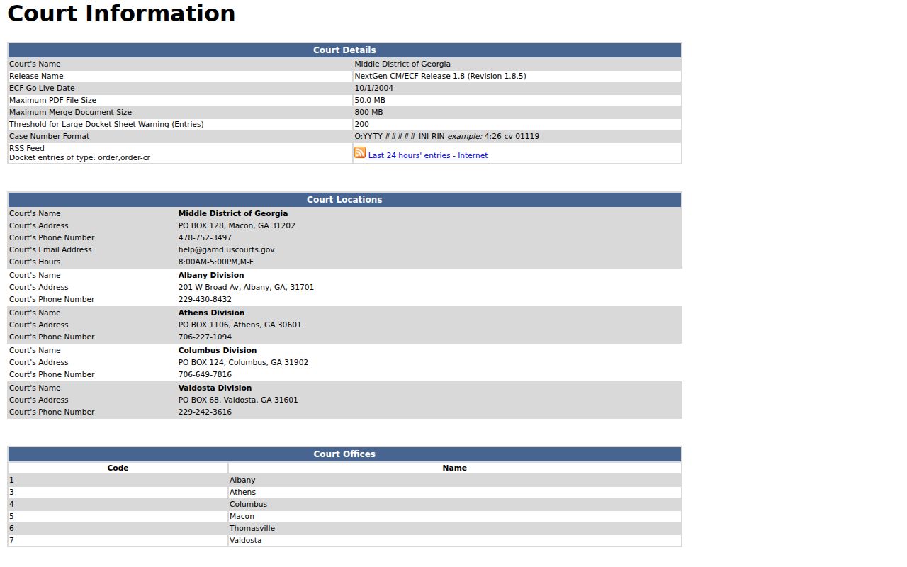 Oconee court docket federal CM ECF source