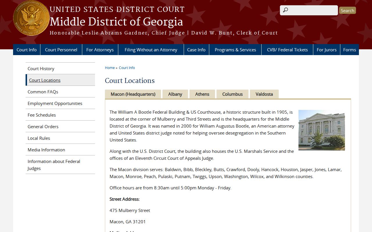 Oconee court docket Macon federal division source